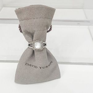 David Yurman Albion Ring Pearl like NEW 6.5 size